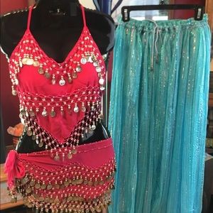 Exotic Belly  Zumba Dancers Outfit